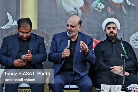 برگزاری مراسم عزاداری عاشورای حسینی با حضور دکتر علیرضا منادی در دانشگاه میزان تبریز