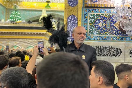 حضور خادم الرضا(ع) دکتر علیرضا منادی در حرم مطهر امام رضا علیه السلام