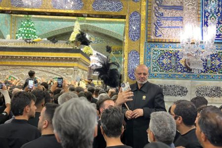 حضور خادم الرضا(ع) دکتر علیرضا منادی در حرم مطهر امام رضا علیه السلام